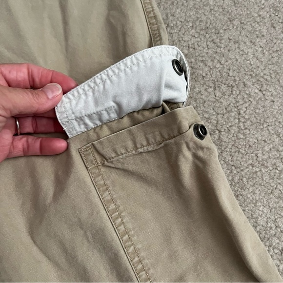 Vintage 1990s Abercrombie & Fitch Paratroop Issue A92 Khaki Tan Cargo Crop Pants - Picture 9 of 13